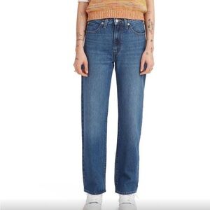 Levi's -  Women's Mid Rise Straight Leg Relaxed Jeans Indigo Worn In